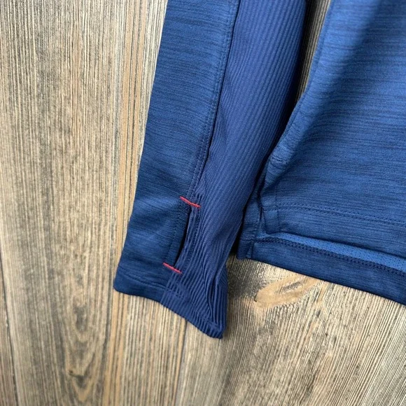 Nike MLB Cleveland Guardians Dri-FIT 1/4 Zip Pullover Navy Women Size Medium - Picture 6 of 9